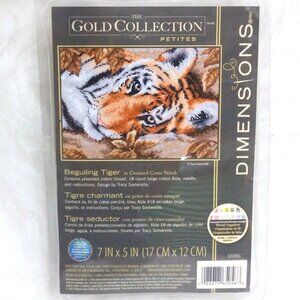 Tiger The Golden Petite Series 7 in x 5 in Counted Cross Stitch